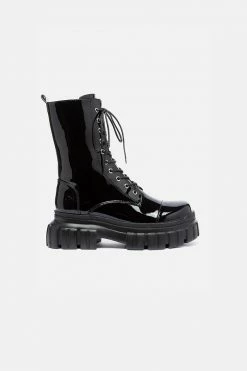 Adika OUTLET Tank Patent Chunky Boots