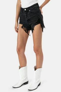 Adika Amelie Ripped Denim Shorts