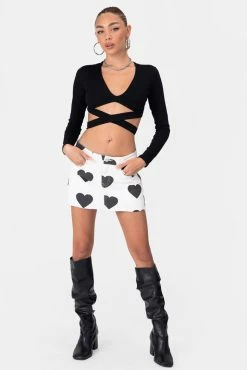 Adika Clothing Lovey Denim Mini Skirt