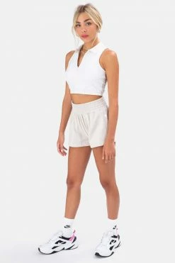 Adika Kinsley Front Zip Crop Top