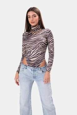 Adika Wildlife Turtleneck Bodysuit Clothing