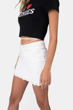 Adika Torini Waist-Tie Ruched Skirt