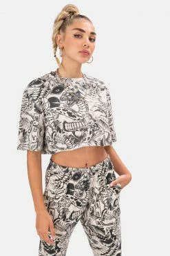 Adika Tatts Crop Tee