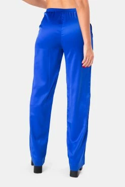 Adika Loreto Wide Satin-Finish Pants Clothing