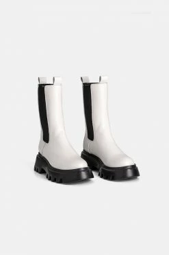 Adika Shoes Stomp Faux Leather Boots