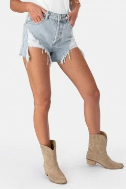 Adika Marie Ripped Denim Shorts