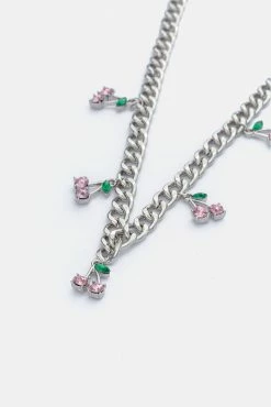 Adika Cherries Charm Necklace Accessories