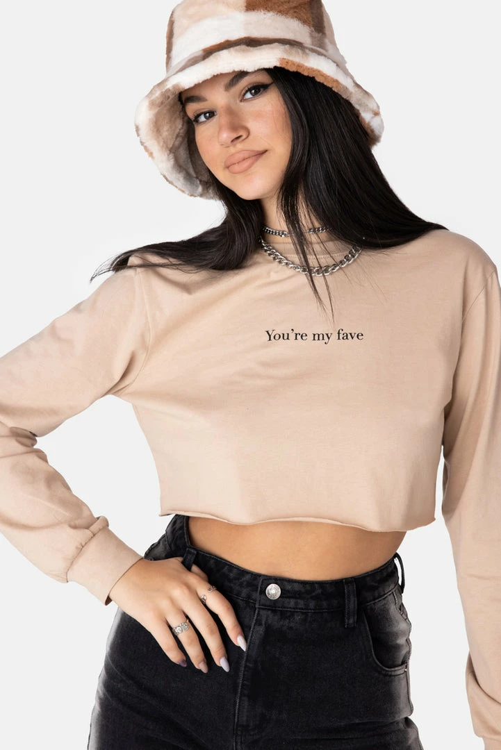 Deals 😀 Adika YOU’RE MY FAV Crop Tee OUTLET 😍 1 Adika YOU’RE MY FAV Crop Tee OUTLET