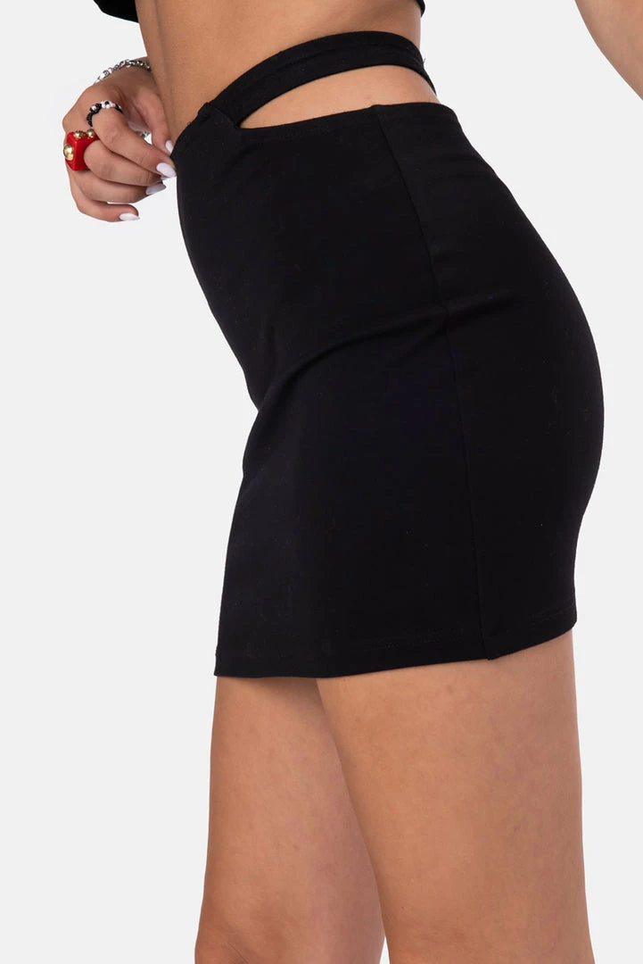 Budget 🥰 Adika Clothing Sass Cut-Out Mini 👗 Skirt ⭐ 3 Adika Clothing Sass Cut-Out Mini Skirt