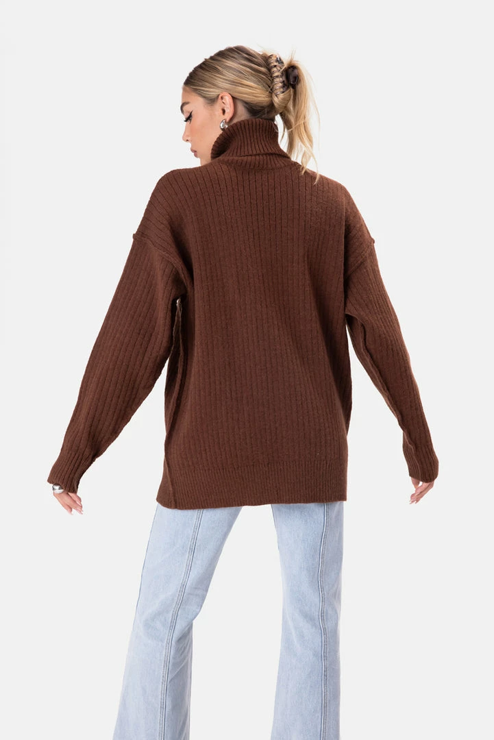 Cheap 🥰 Adika Collins Oversized Rib Knit Sweater 🔥 4 Adika Collins Oversized Rib Knit Sweater