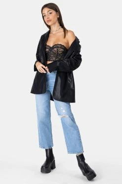 Adika Midnights Strapless Lace Top