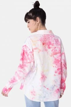 Adika OUTLET Vibe Button Down Tie-Dye Shirt