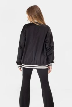 Adika Clothing AD Satin-Finish Varsity Jacket