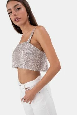 Adika Clothing Bailer Sequin Crop Top