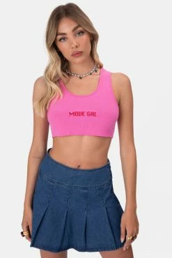 Adika MOVE GRL Embroidery Crop Top OUTLET