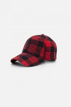 Adika Cozy Flannel Baseball Cap OUTLET