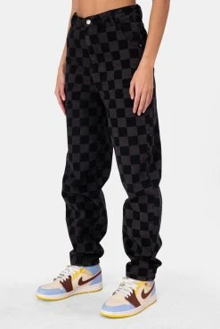 Adika OUTLET Donovan Checkered Jeans | OVERSIZED