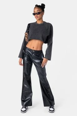 Adika Hikon Bell Sleeves Crop Top OUTLET
