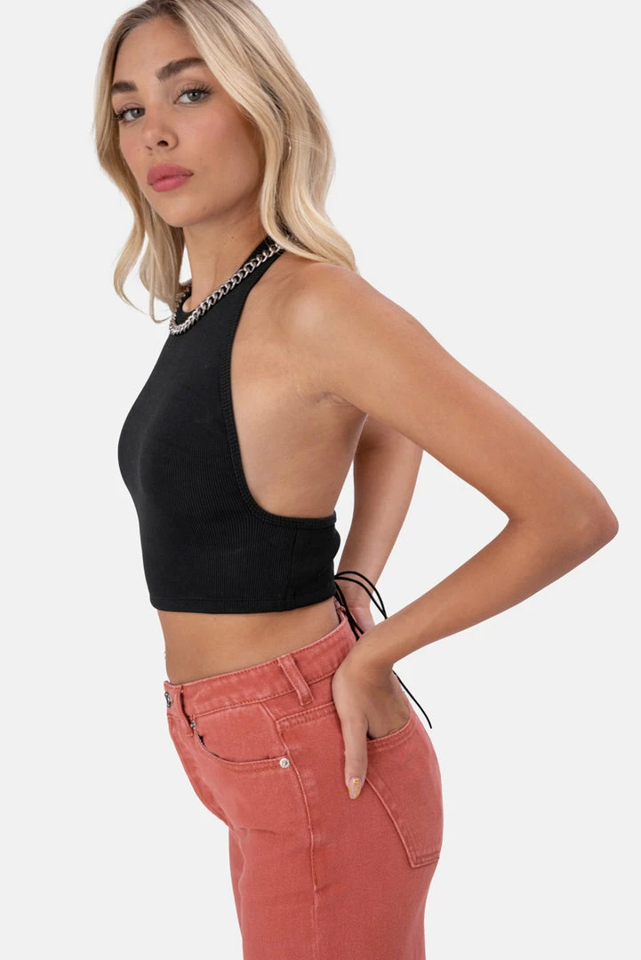 Outlet ✨ Adika OUTLET Enigma Open-Back Halter Top 🤩 2 Adika OUTLET Enigma Open-Back Halter Top