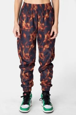 Adika Flames Nylon Sweatpants