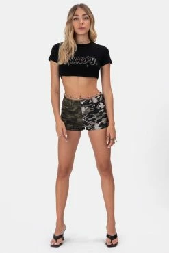 Adika Jet Low-Rise Camouflage Shorts