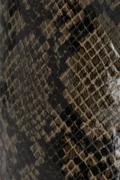 Adika Snake Faux Leather Stiletto Booties OUTLET