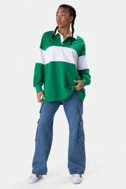 Adika Clothing Stenson Polo Collar Oversized Sweatshirt
