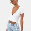 Adika Garland Ribbed Wrap Top