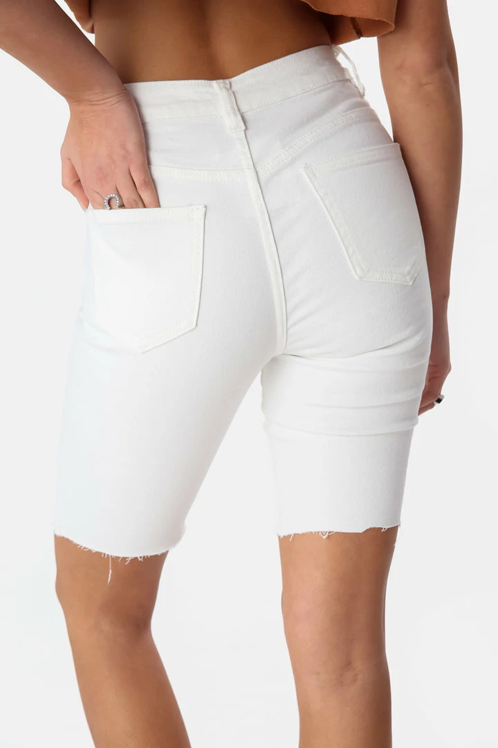 Top 10 🔥 Adika Clothing Xavier Raw-Hem Biker Denim Shorts 😀 4 Adika Clothing Xavier Raw-Hem Biker Denim Shorts