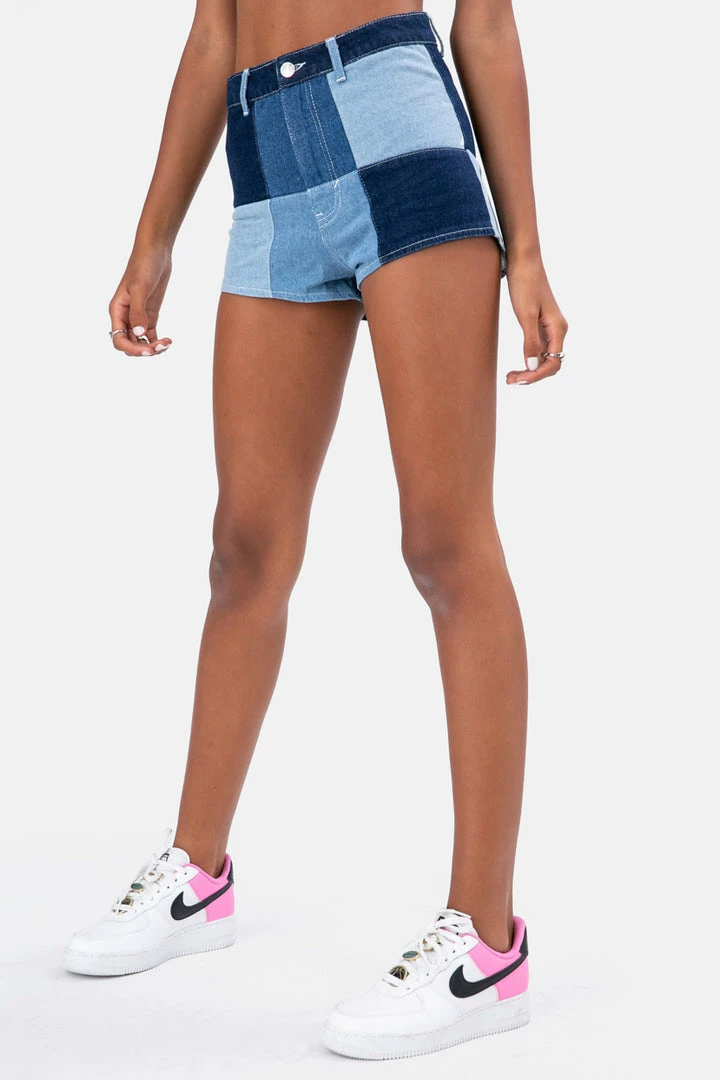 Brand new 😉 Adika Nixon Color Block Denim Shorts 🥰 2 Adika Nixon Color Block Denim Shorts