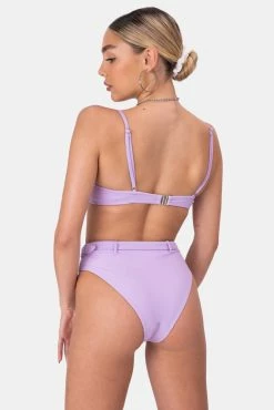 Discount ⌛ Adika OUTLET Bond Belted Ribbed 👙 Bikini Bottoms 😉 7 Adika OUTLET Bond Belted Ribbed Bikini Bottoms