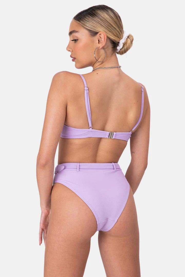 Discount ⌛ Adika OUTLET Bond Belted Ribbed 👙 Bikini Bottoms 😉 4 Adika OUTLET Bond Belted Ribbed Bikini Bottoms