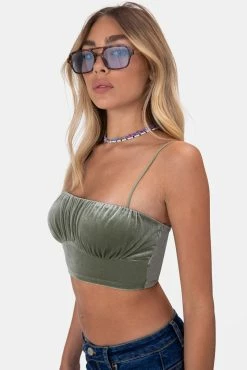 Best Pirce 😉 Adika Sakura Velvet Crop Top Clothing 🥰 9 Adika Sakura Velvet Crop Top Clothing