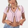 Adika OUTLET Bubbles Reverse Stitch Crop Top