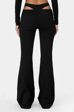 Adika Lion Cut-Out Flared Pants