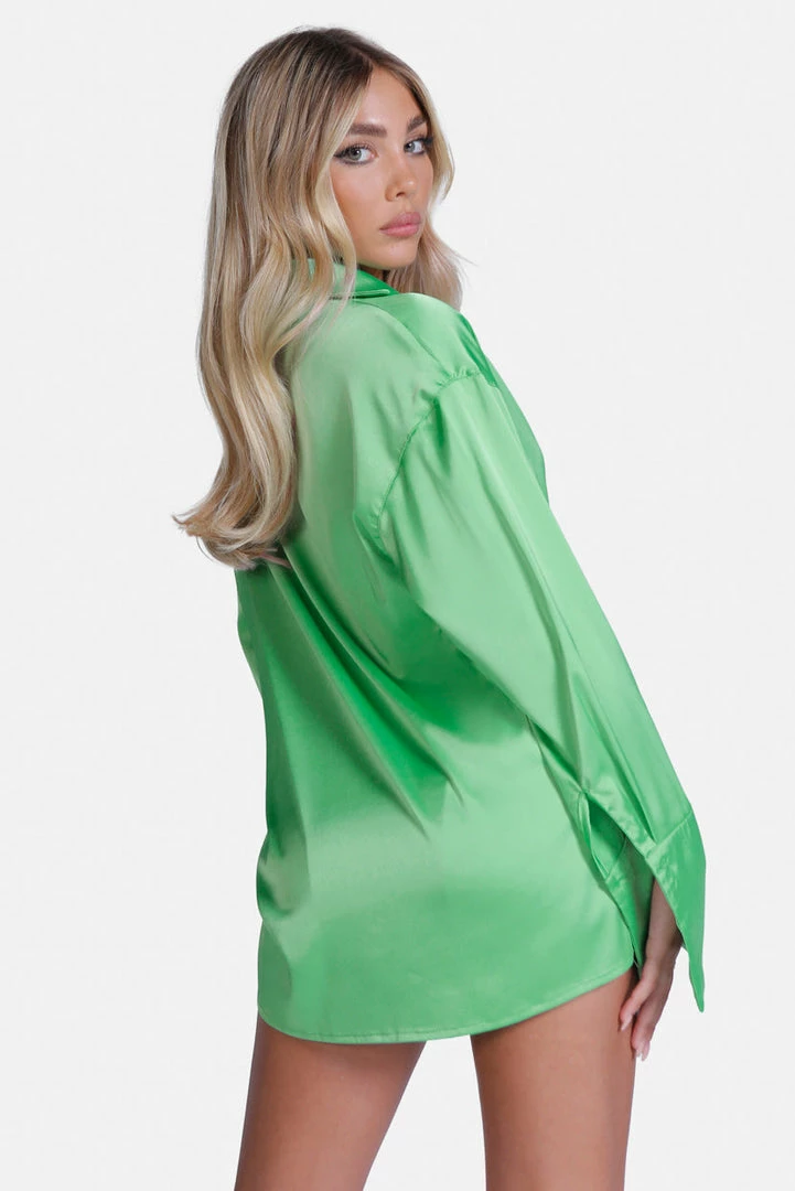 Hot Sale 👏 Adika Sleek Chick Satin Finish Button 👚 Shirt 😍 5 Adika Sleek Chick Satin Finish Button Shirt