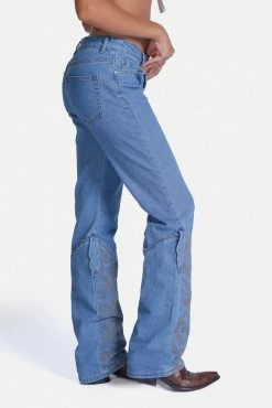 Adika Rodeo Rider Paisley Detail Jeans | STRAIGHT New