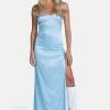 Adika Secret Garden Satin Maxi Dress New