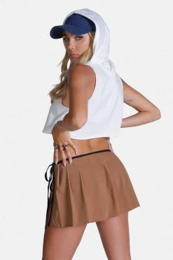 Adika New Horsing Around Hooded Crop Top