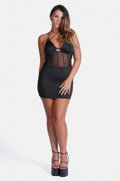 Adika New Love Spell Halter Bustier Mini Dress