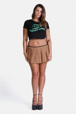 Adika New Sorry I'm Late Cropped Tee