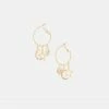 Adika Beatrice Multi-Charm Hoop Earrings Accessories