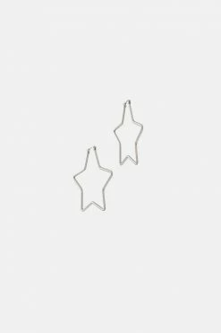 Adika Chanson Star-Shaped Hoop Earrings Accessories