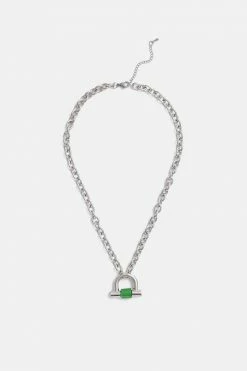 Adika Lock-It Link Chain Pendant Necklace