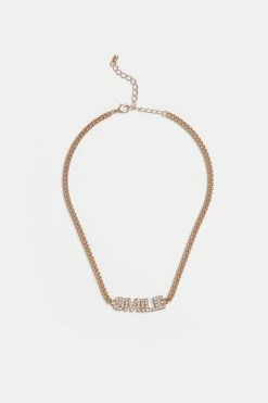 Adika SMILE Rhinestone Necklace