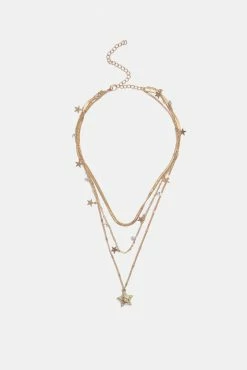 Adika Supernova Layered Charm Necklace