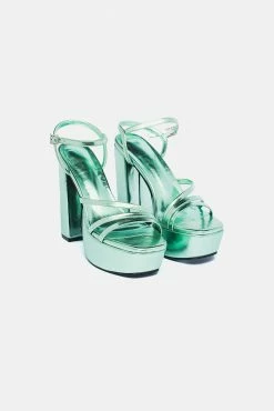 Adika New Venom Metallic Platform Sandals