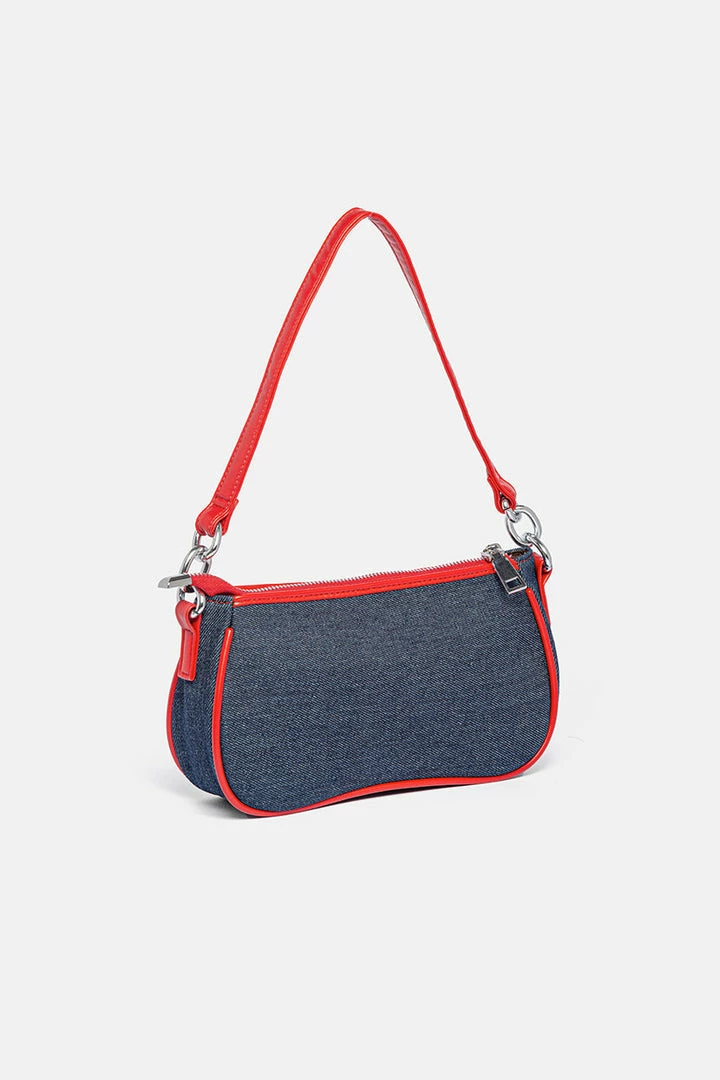 Best Pirce 👍 Adika Rodney Color-Block Denim Carry Bag Accessories ⌛ 2 Adika Rodney Color-Block Denim Carry Bag Accessories