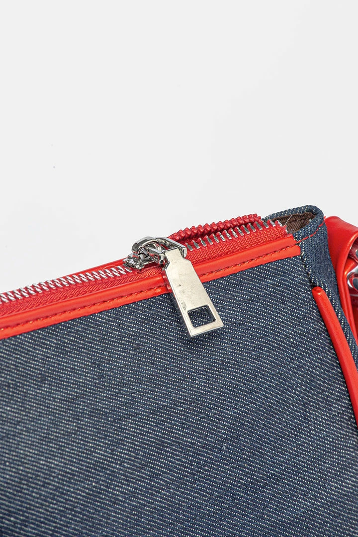 Best Pirce 👍 Adika Rodney Color-Block Denim Carry Bag Accessories ⌛ 3 Adika Rodney Color-Block Denim Carry Bag Accessories