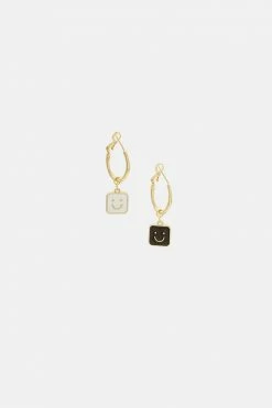 Adika Accessories Mood Charm Hoop Earrings